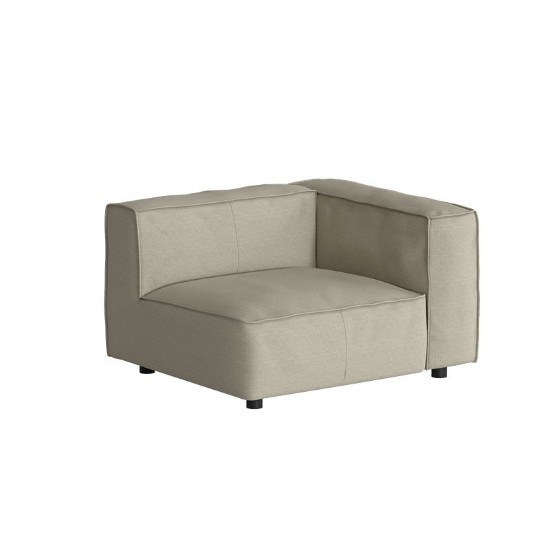 Divano Butter Soft, divano componibile a L con chaise longue