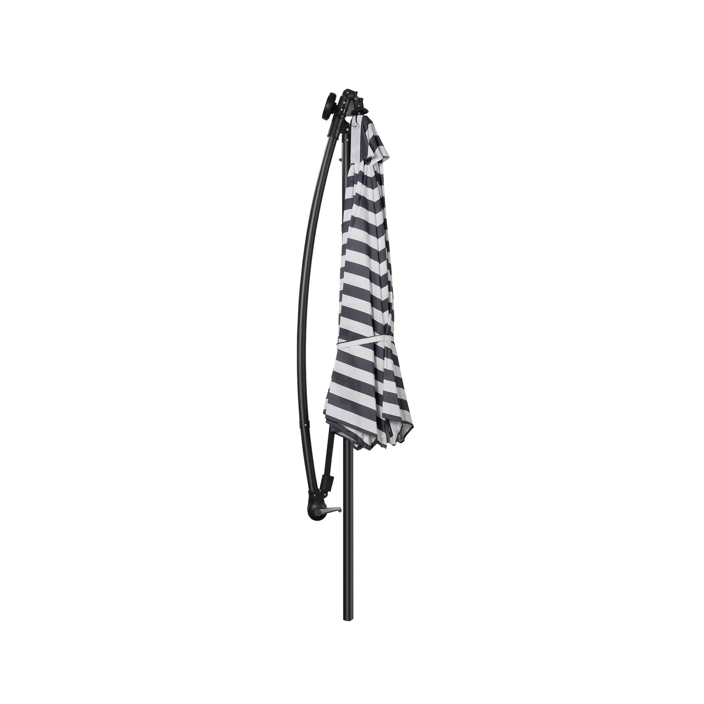 10 Ft. Solar Power Lighted Patio Umbrella with Base Stand