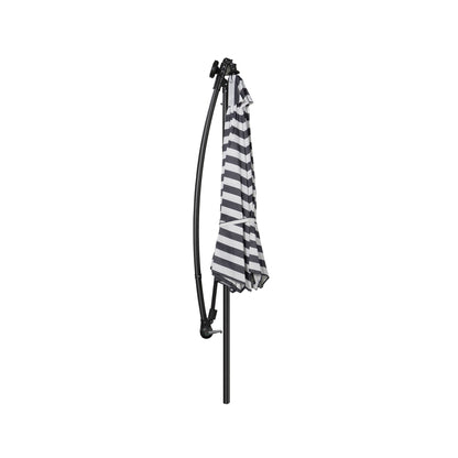 10 Ft. Solar Power Lighted Patio Umbrella with Base Stand