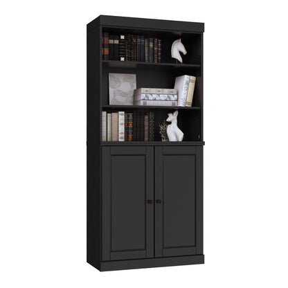 100% Solid Wood 6-Shelf Bookcase with Optional Doors by Palace Imports