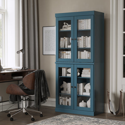 100% Solid Wood 6-Shelf Bookcase with Optional Doors by Palace Imports