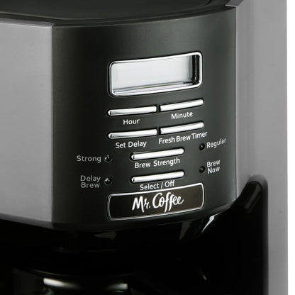 12 Cup Programmable Coffee Maker with Rapid Brew in Silver
