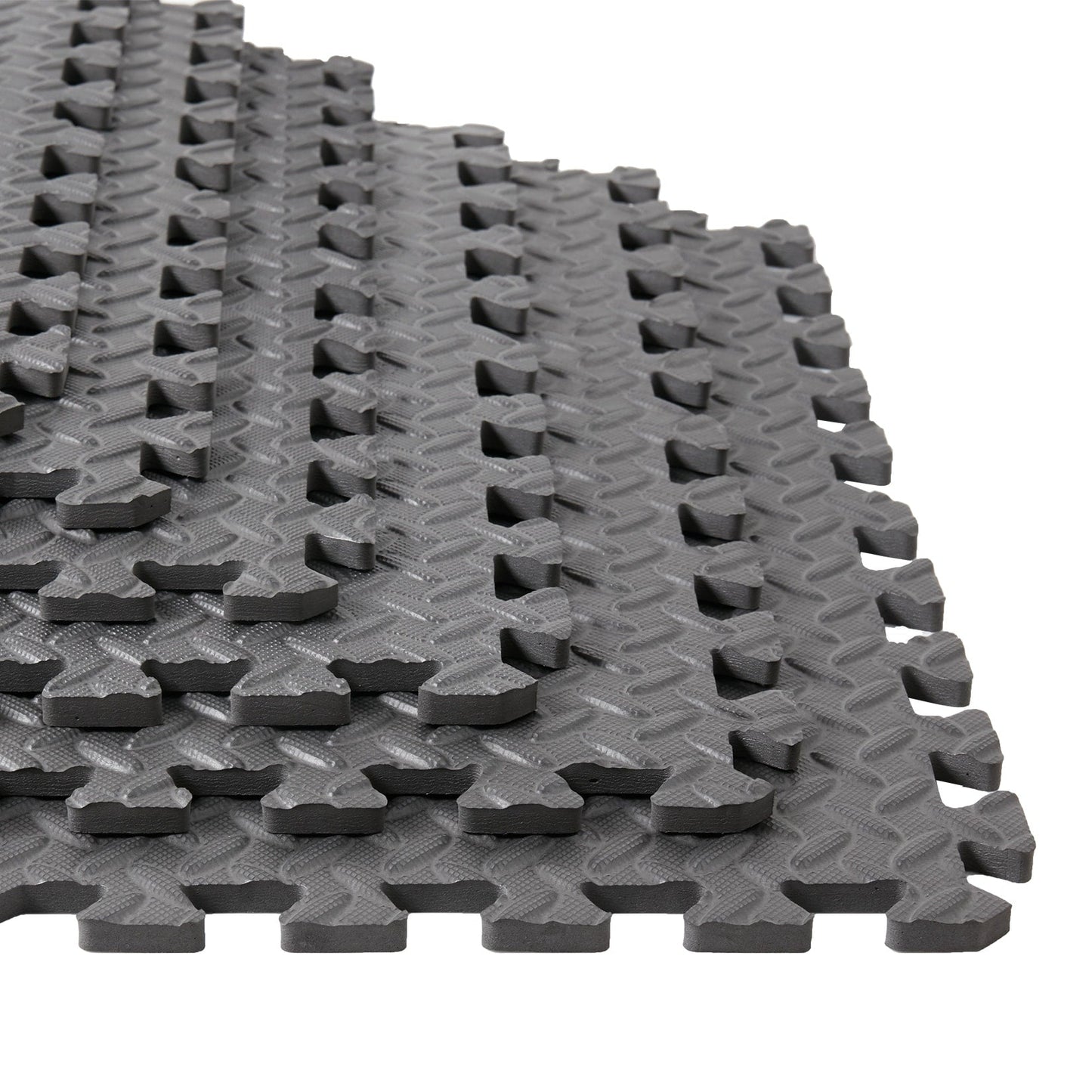 12 Tiles Gym Foam Puzzle Floor Tiles 24x24 Interlocking Floor Mats 48sq.ft
