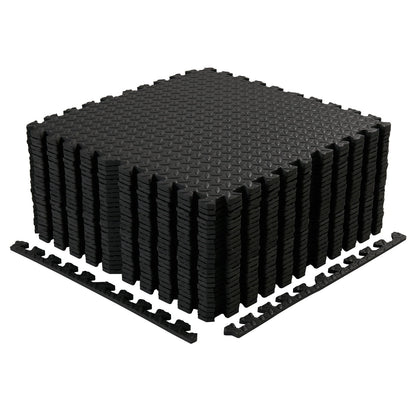12 Tiles Gym Foam Puzzle Floor Tiles 24x24 Interlocking Floor Mats 48sq.ft