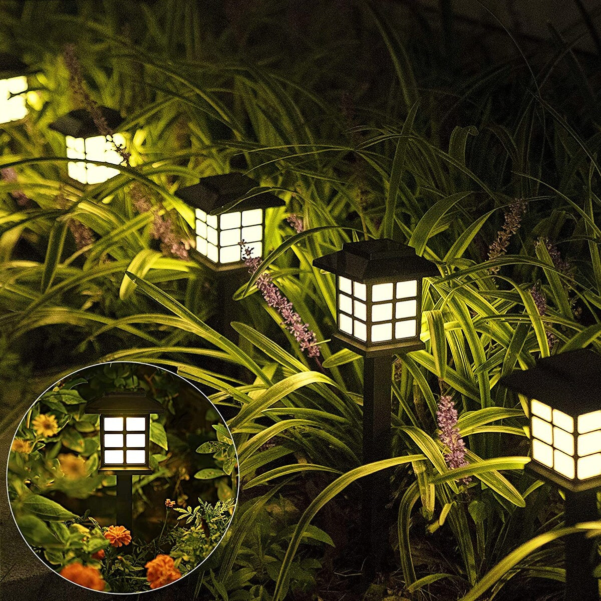 12pcs Garden Waterproof Outdoor Solar Lights for Yard,Landscape,Patio