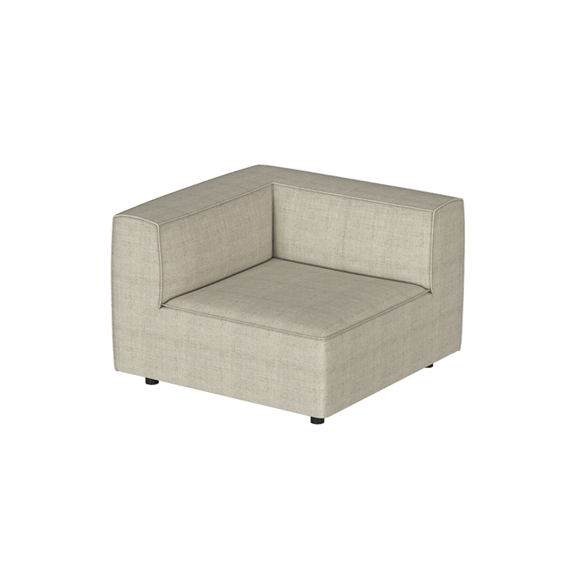 Divano Butter Soft, divano componibile a L con chaise longue
