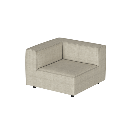 Divano Butter Soft, divano componibile a L con chaise longue