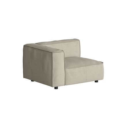 Divano Butter Soft, divano componibile a L con chaise longue