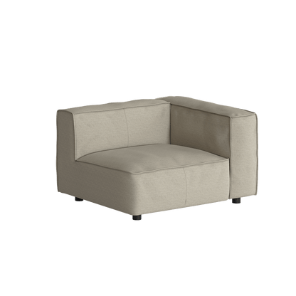 Divano Butter Soft, divano componibile a L con chaise longue