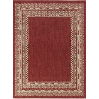 Carew Transitional Border Indoor/Outdoor Area Rug