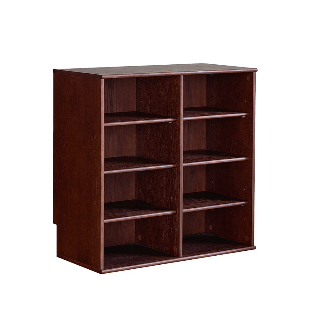 Credenza color cioccolato fondente a 4 ripiani