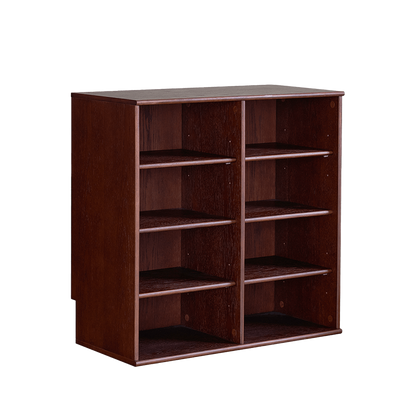 Credenza color cioccolato fondente a 4 ripiani