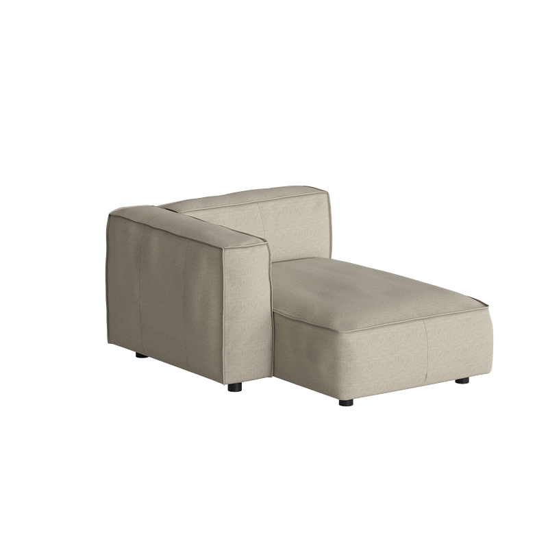 Divano Butter Soft, divano componibile a L con chaise longue