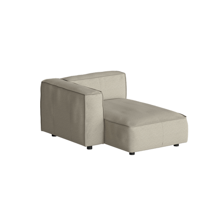 Divano Butter Soft, divano componibile a L con chaise longue