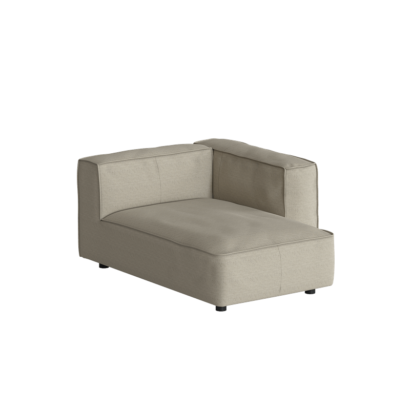 Divano Butter Soft, divano componibile a L con chaise longue