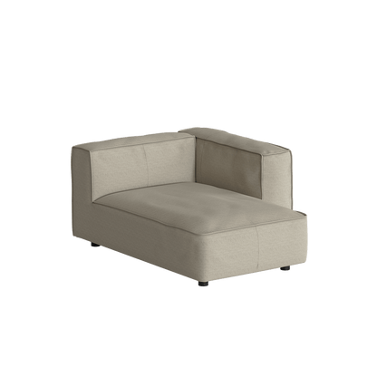 Divano Butter Soft, divano componibile a L con chaise longue