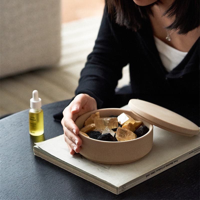 Set diffusore di cristallo della serie Stardust con cristalli profumati e olio essenziale