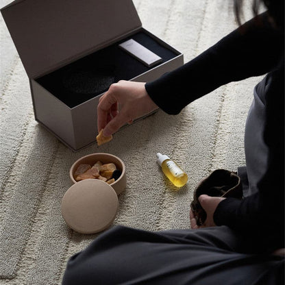 Set diffusore di cristallo della serie Stardust con cristalli profumati e olio essenziale