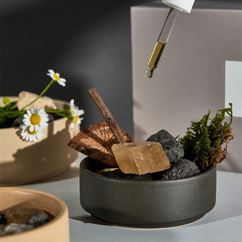 Set diffusore di cristallo della serie Stardust con cristalli profumati e olio essenziale