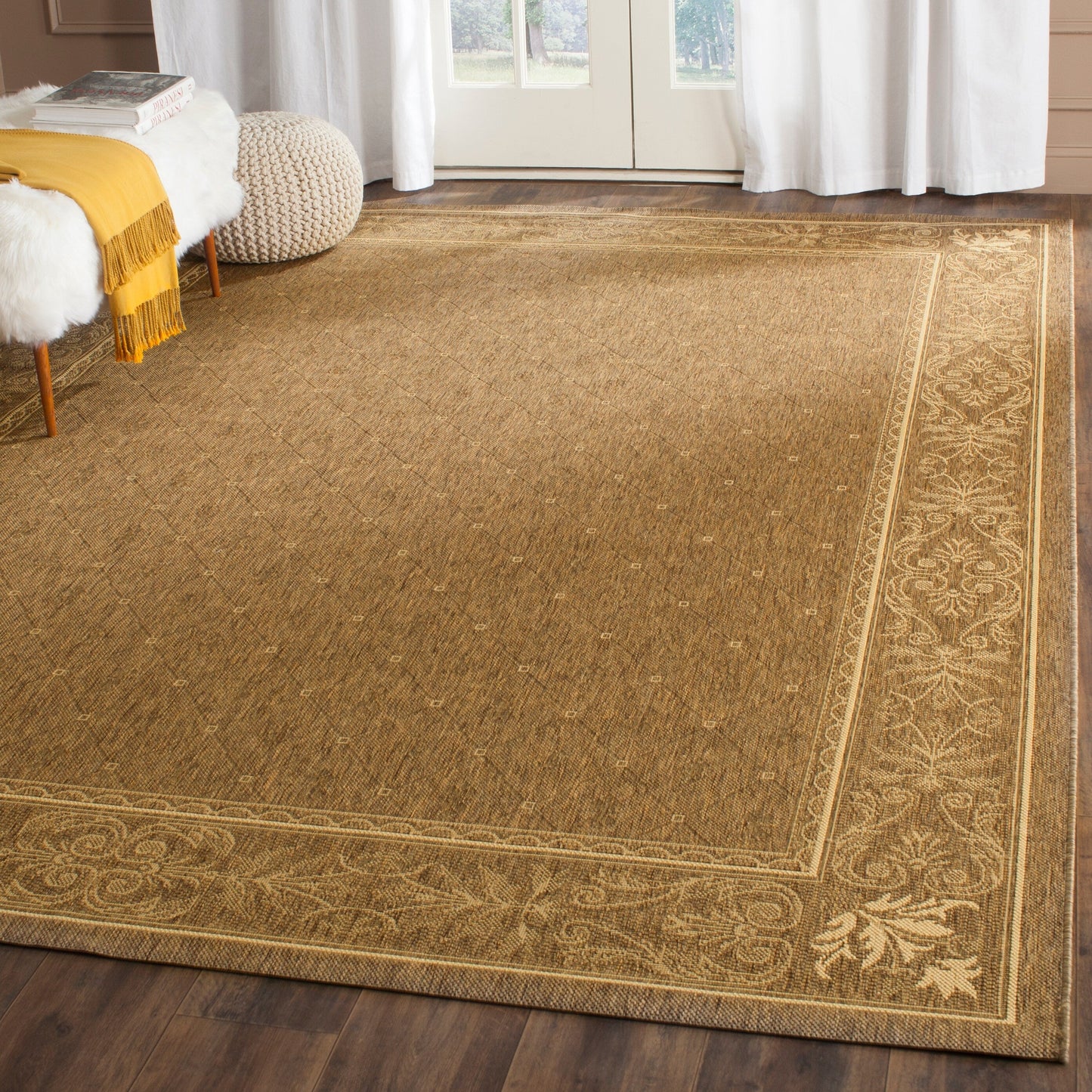 SAFAVIEH Courtyard Hendrina Indoor/ Outdoor Waterproof Patio Backyard Rug