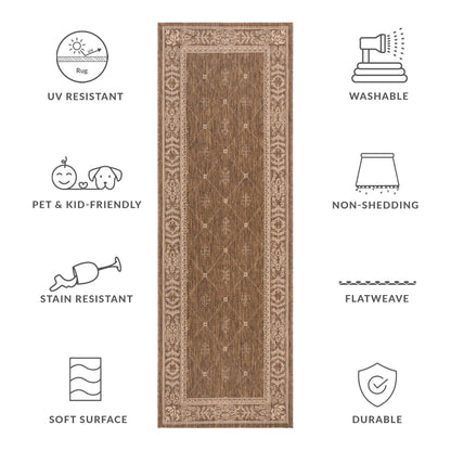 SAFAVIEH Courtyard Hendrina Indoor/ Outdoor Waterproof Patio Backyard Rug
