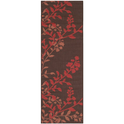 SAFAVIEH Courtyard Luann Botanical Indoor/ Outdoor Waterproof Patio Backyard Rug