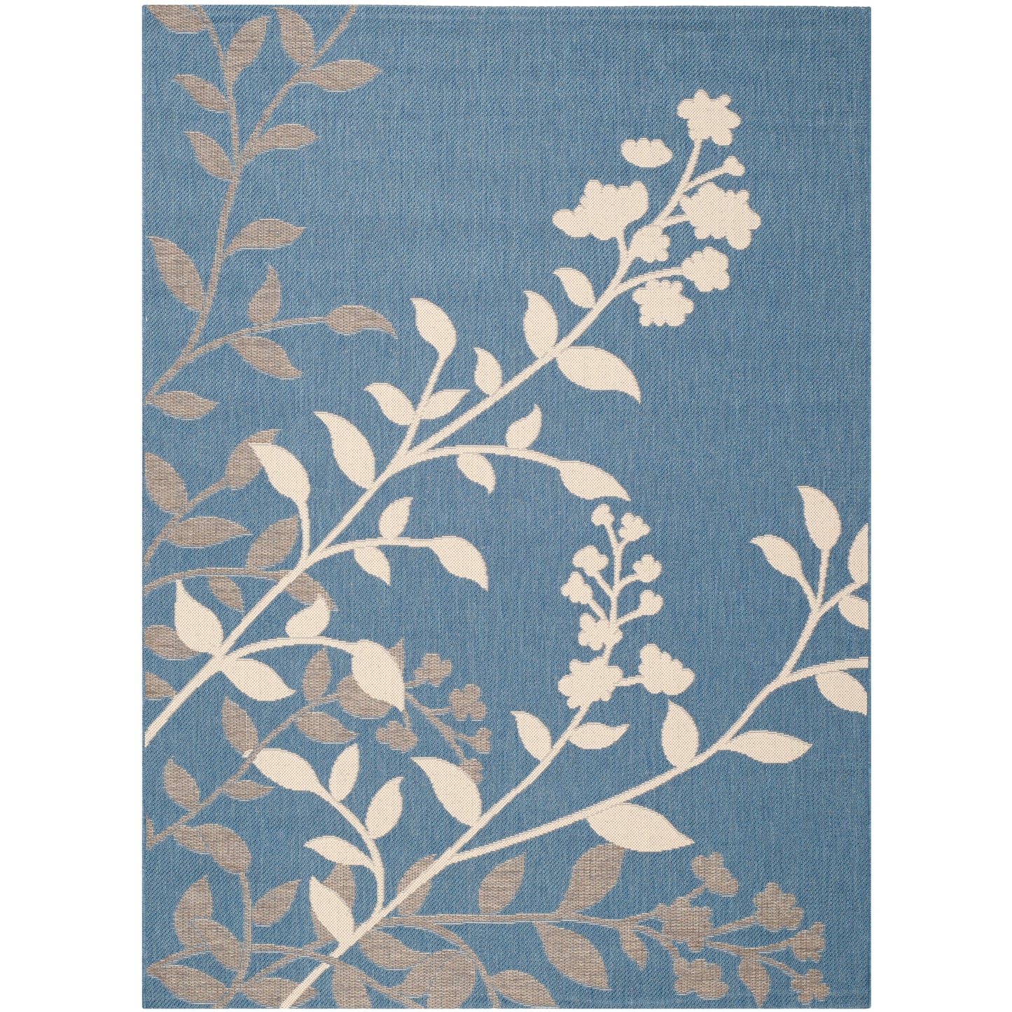 SAFAVIEH Courtyard Luann Botanical Indoor/ Outdoor Waterproof Patio Backyard Rug