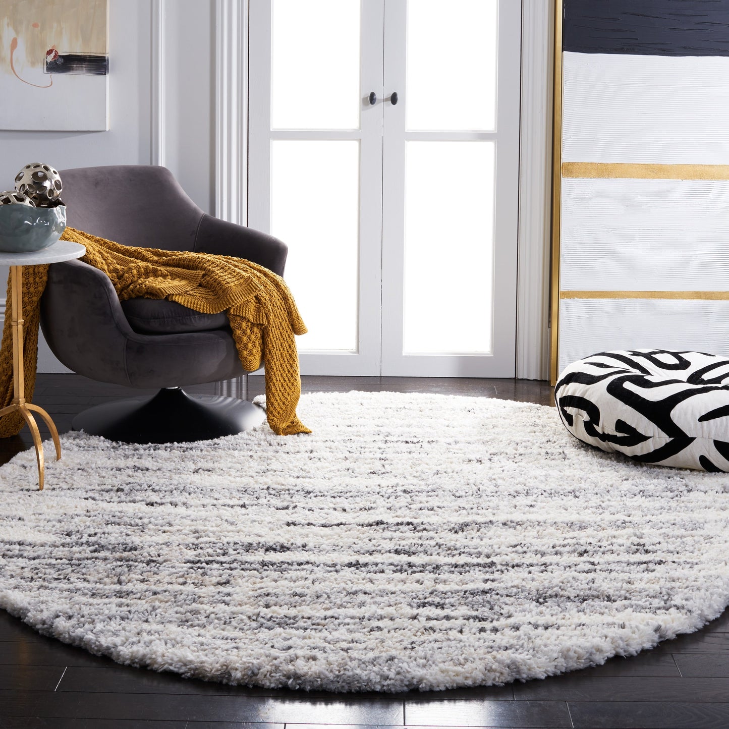 SAFAVIEH Fontana Shag Fatema Modern Abstract 2-inch Thick Rug