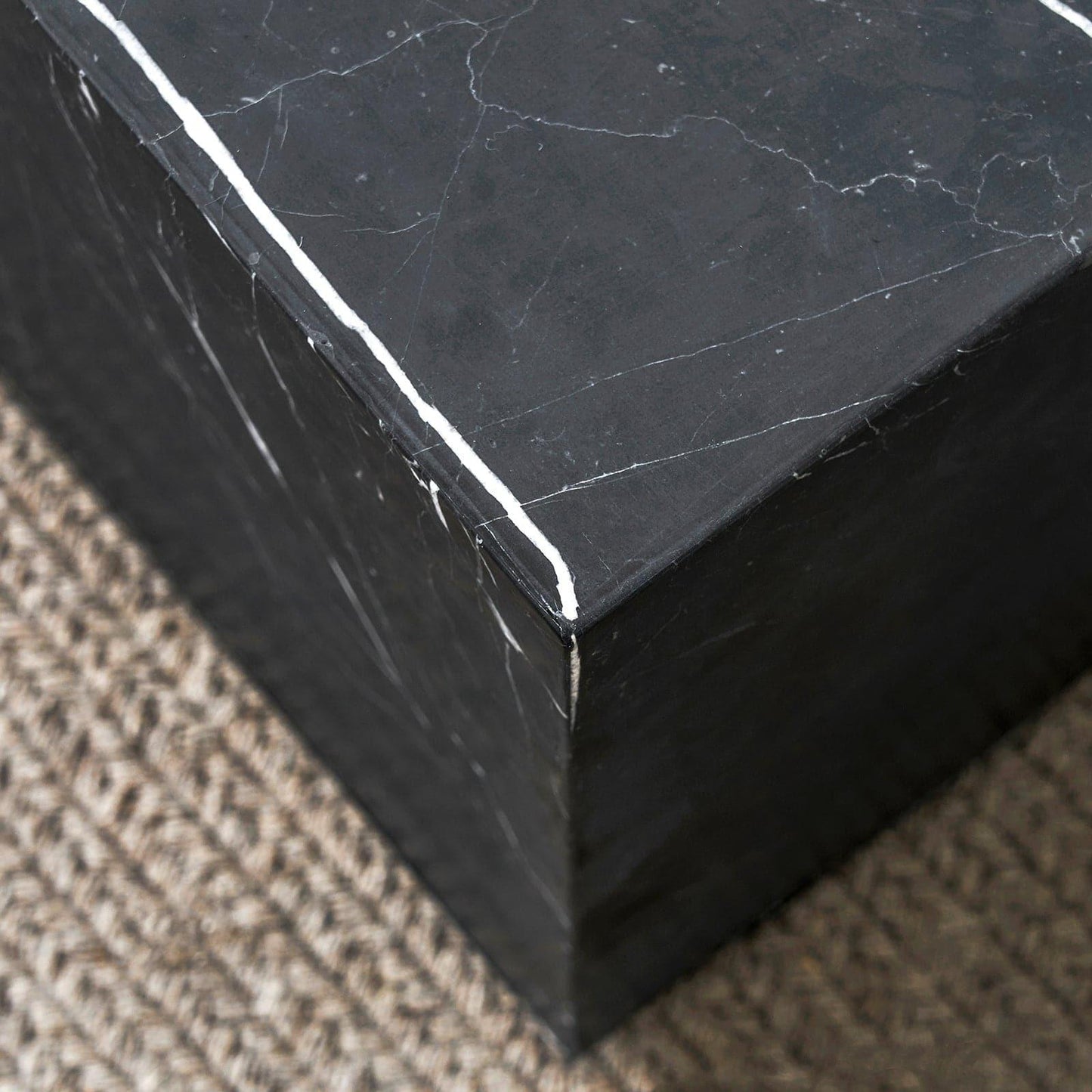 Tavolino da caffè Sugar Cubes / Lungo - Marmo bianco e nero - 1000*600mm
