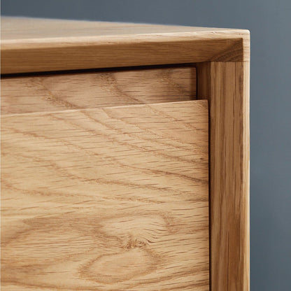 Credenza Torii / Ante e cassetti in rattan intrecciato