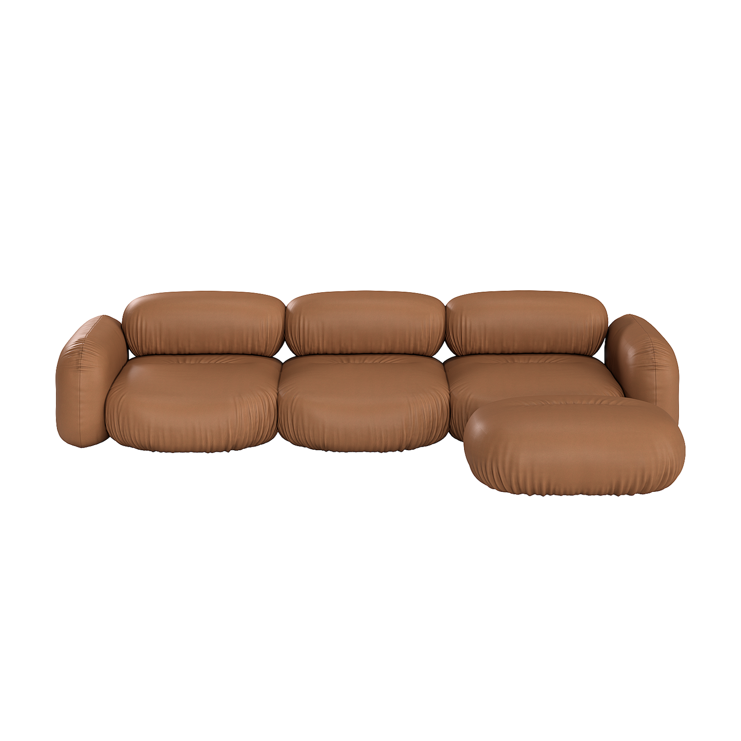 Divano Ondo/4 posti con pouf
